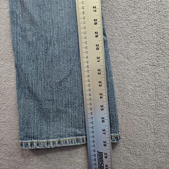 Signature by Levi Strauss & Co. Bootcut Jeans Women's 10 Blue Stretch Low Rise - Picture 3 of 15